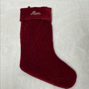 Pottery Barn Channel Velvet stocking large